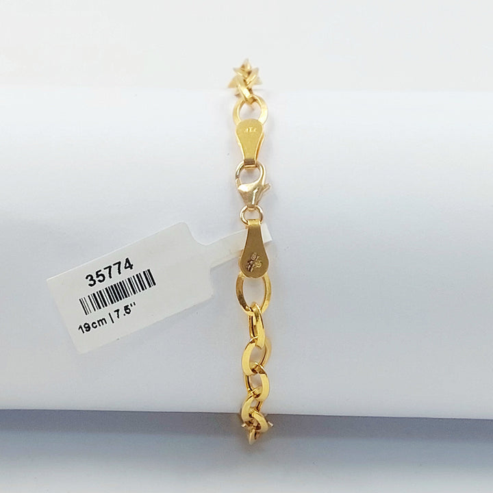 21K اسوارة بيبر كليب اكسترا-مجوهرات الشيخ سعيد-Saeed Jewelry 