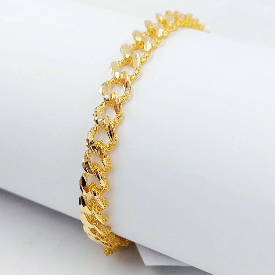 21K اسوارة جنزير اكسترا-مجوهرات الشيخ سعيد-Saeed Jewelry 