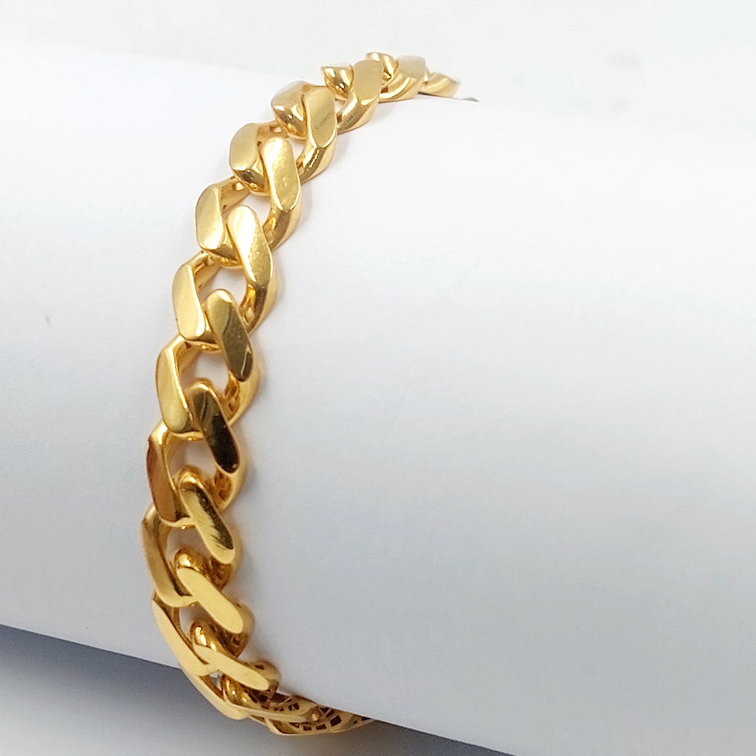 Deluxe Cuban Links Bracelet Made of 21K Gold by Saeed Jewelry 