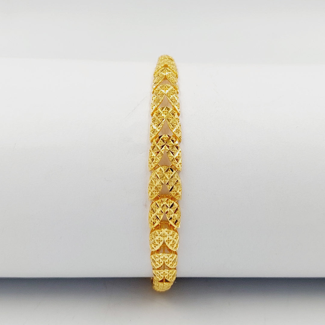 21K Gold Deluxe Turkish Bracelet by Saeed Jewelry - Image 1