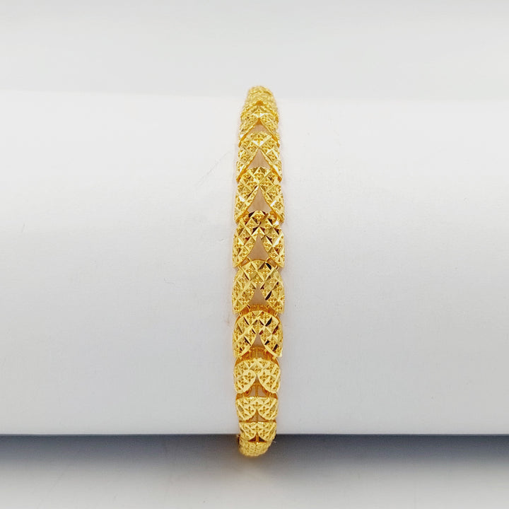 21K Gold Deluxe Turkish Bracelet by Saeed Jewelry - Image 1