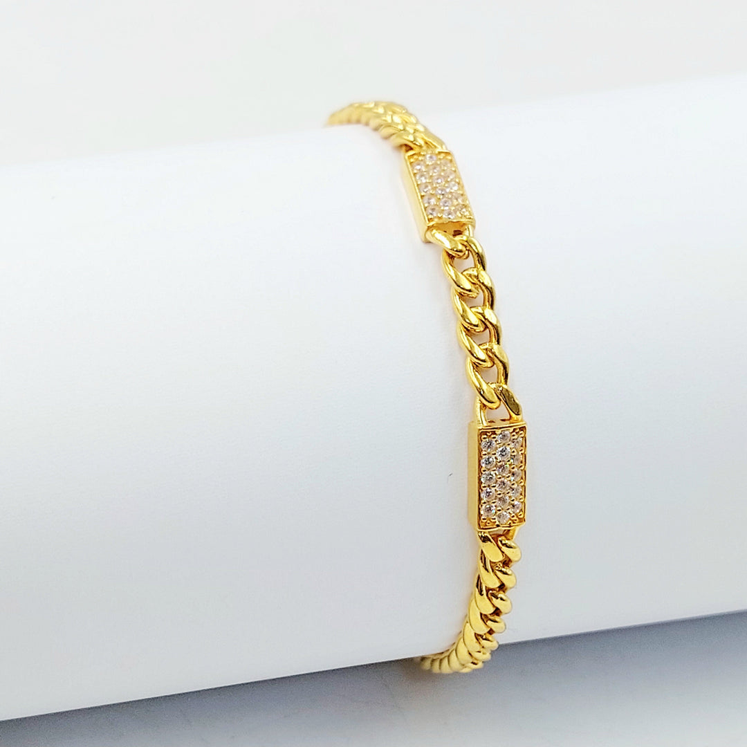 21K اسوارة جنزير اكسترا-مجوهرات الشيخ سعيد-Saeed Jewelry 