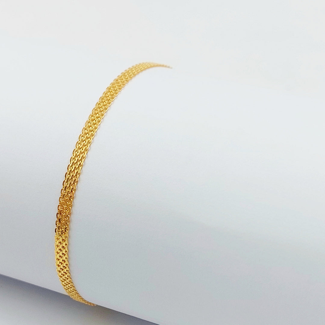 21K اسوارة مبسط اكسترا-مجوهرات الشيخ سعيد-Saeed Jewelry 