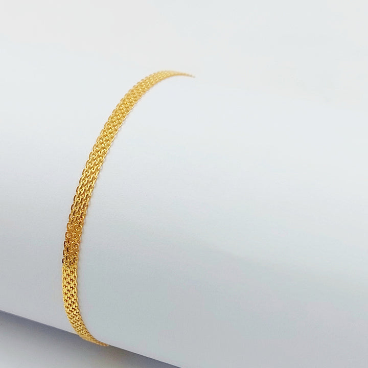 21K اسوارة مبسط اكسترا-مجوهرات الشيخ سعيد-Saeed Jewelry 