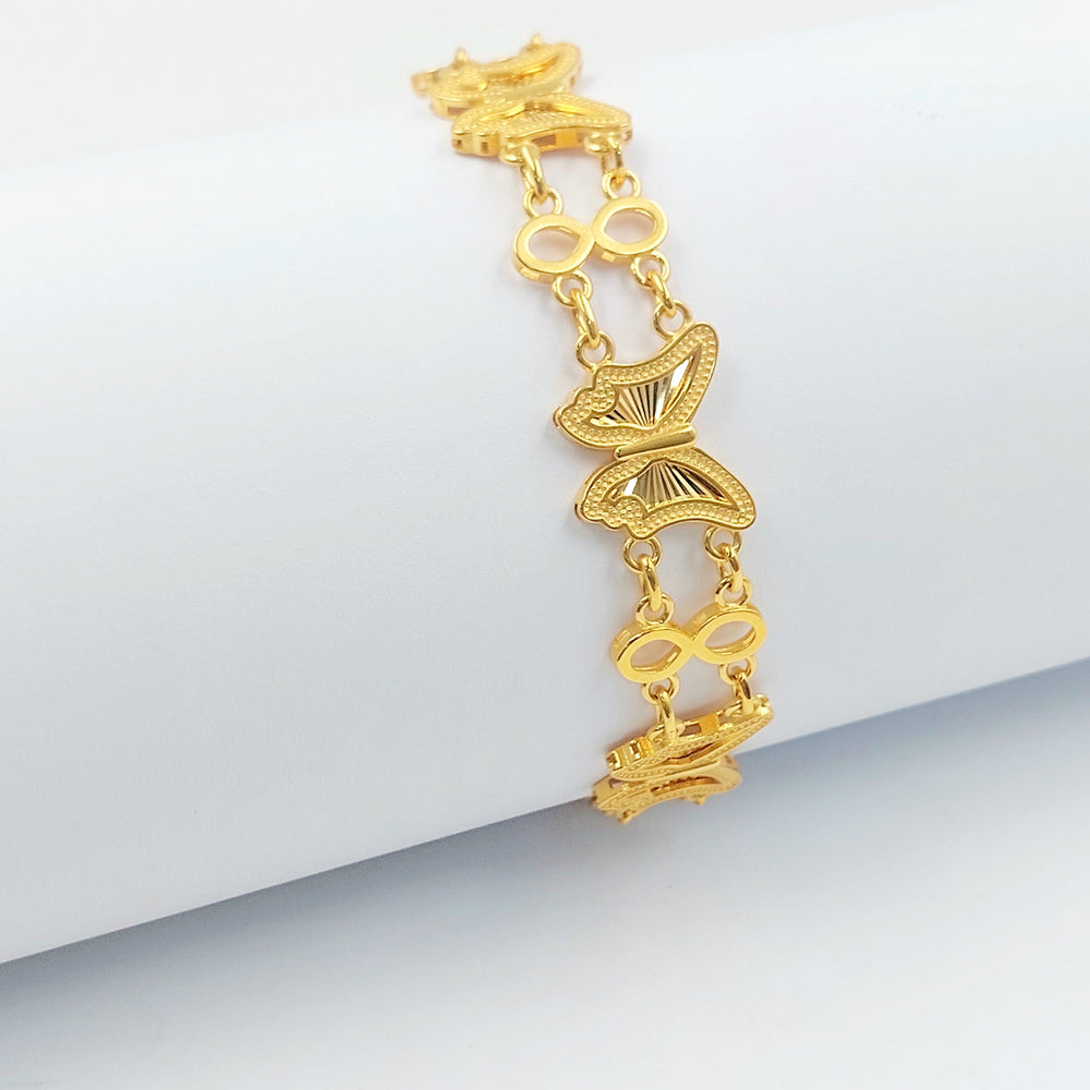 Deluxe Butterfly Bracelet Made of 21K Gold by Saeed Jewelry 