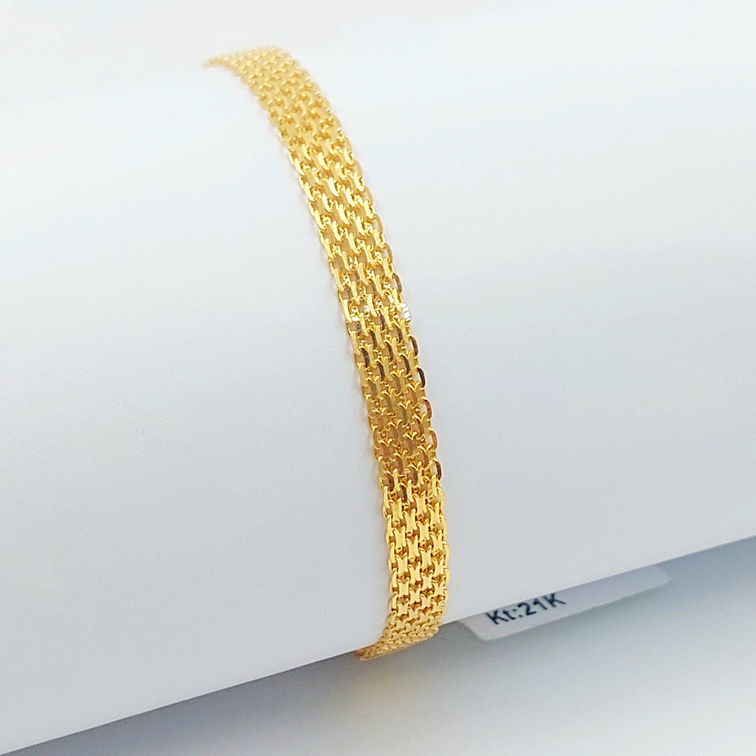 21K اسوارة مبسط اكسترا-مجوهرات الشيخ سعيد-Saeed Jewelry 