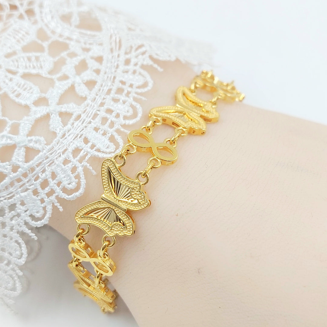 Deluxe Butterfly Bracelet Made of 21K Gold by Saeed Jewelry 