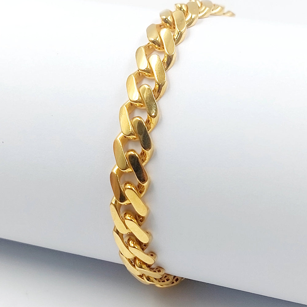 Deluxe Cuban Links Bracelet Made of 21K Gold by Saeed Jewelry 