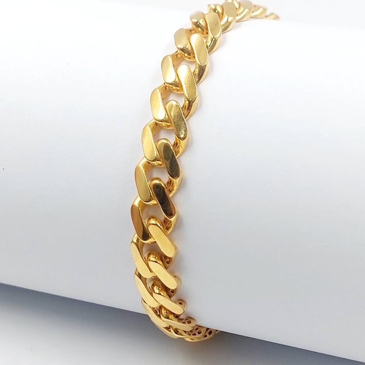 Deluxe Cuban Links Bracelet Made of 21K Gold by Saeed Jewelry 