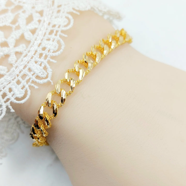 21K اسوارة جنزير اكسترا-مجوهرات الشيخ سعيد-Saeed Jewelry 