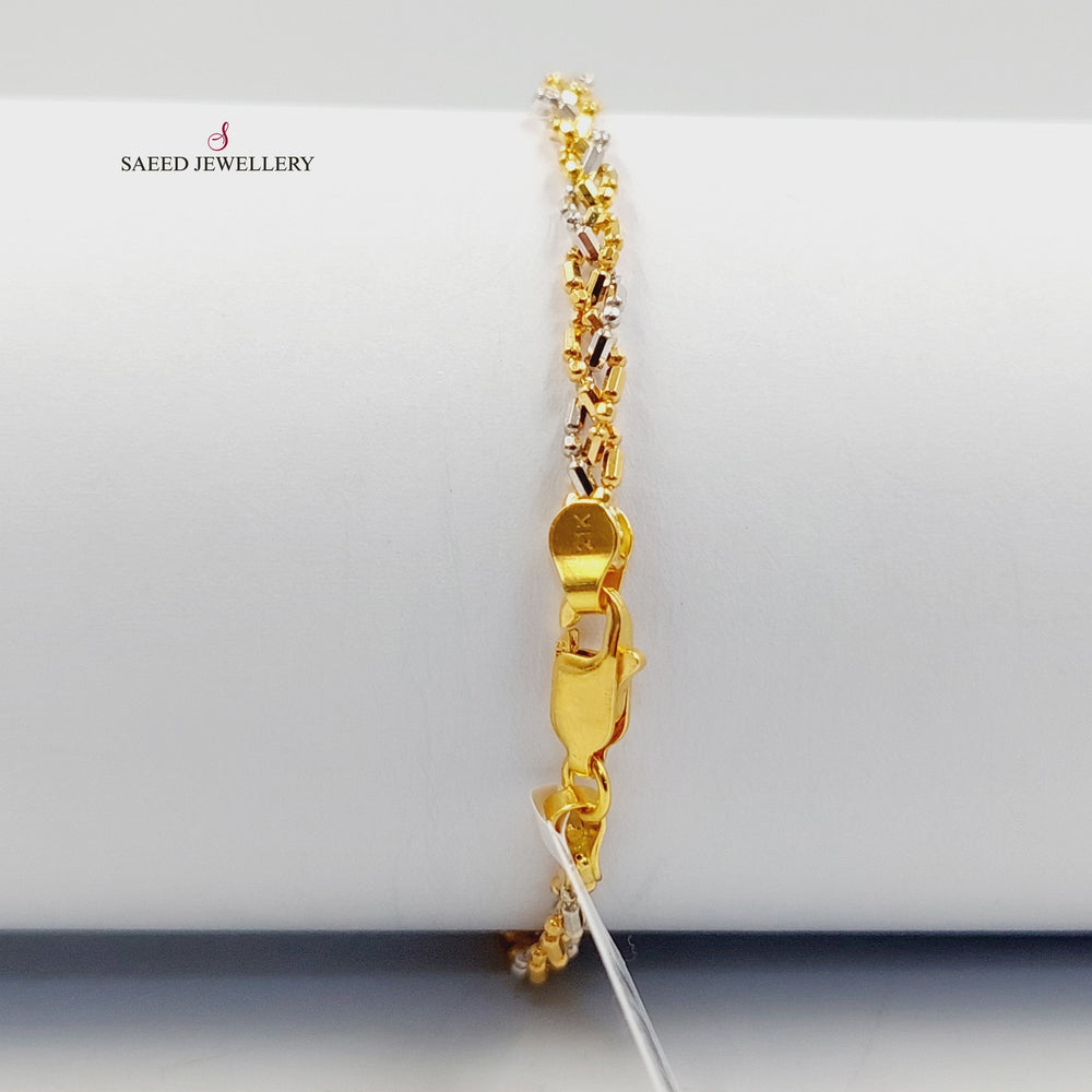 21K اسوارة فانسي اكسترا-مجوهرات الشيخ سعيد-Saeed Jewelry 