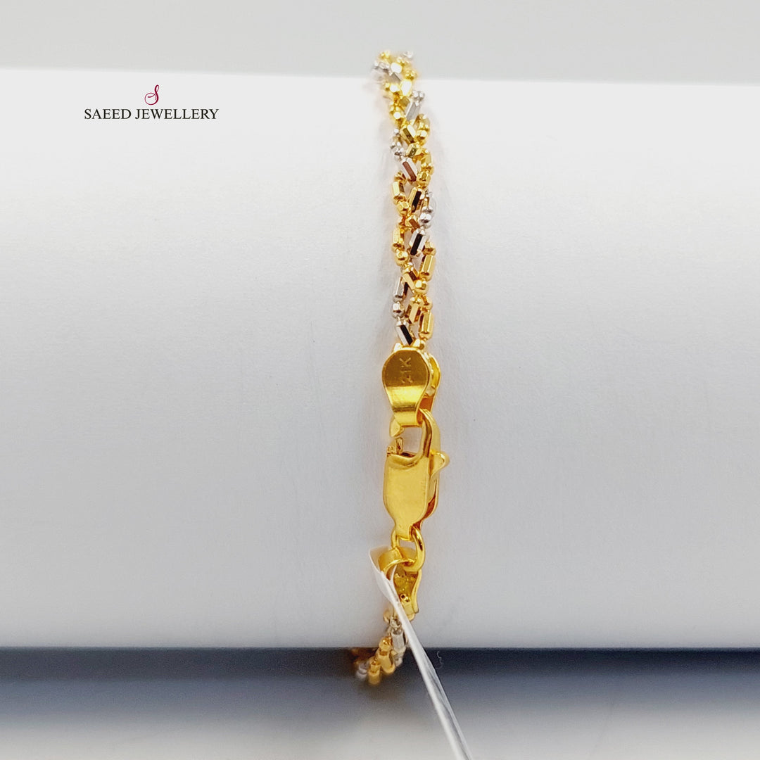 21K اسوارة فانسي اكسترا-مجوهرات الشيخ سعيد-Saeed Jewelry 