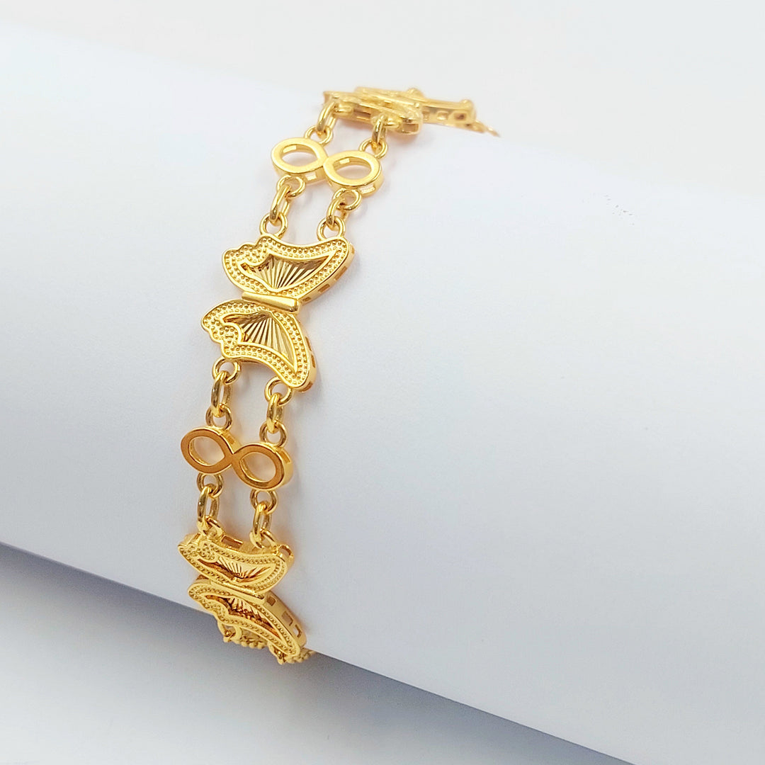 Deluxe Butterfly Bracelet Made of 21K Gold by Saeed Jewelry 