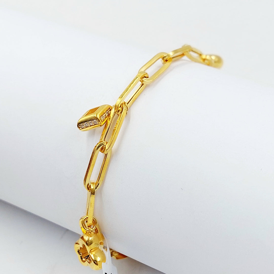 Deluxe Dandash Bracelet Made of 21K Gold by Saeed Jewelry 