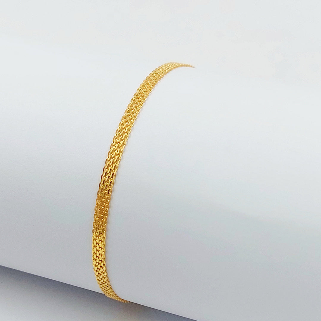 21K اسوارة مبسط اكسترا-مجوهرات الشيخ سعيد-Saeed Jewelry 