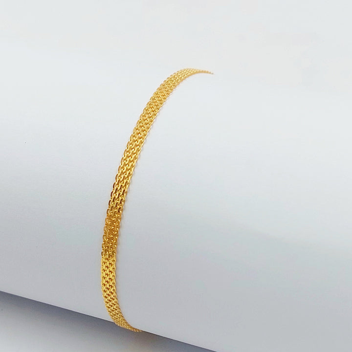 21K اسوارة مبسط اكسترا-مجوهرات الشيخ سعيد-Saeed Jewelry 