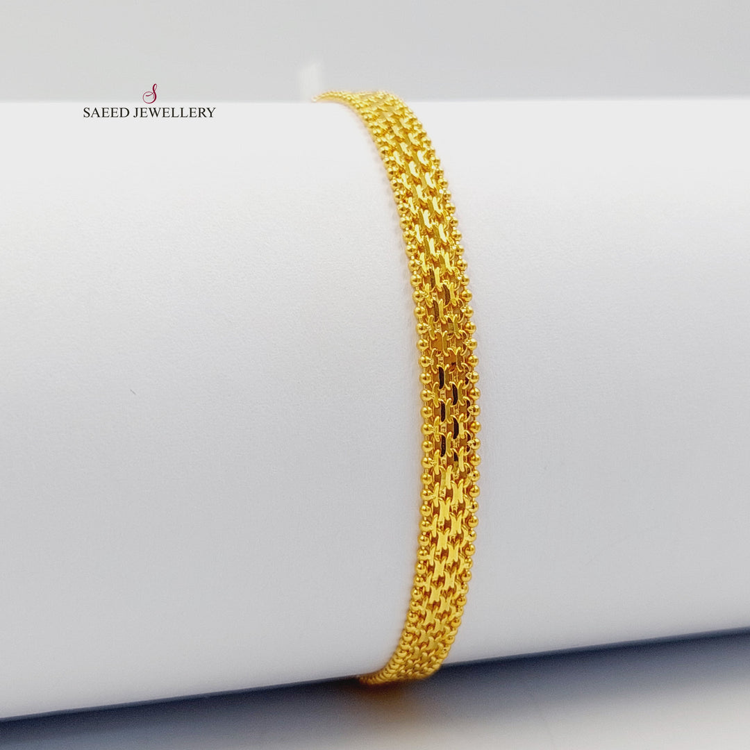 Deluxe Fancy Bracelet Made of 21K Gold by Saeed Jewelry 
