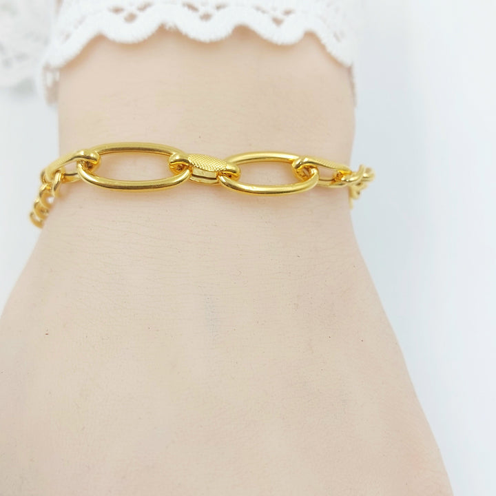 Deluxe Bracelet Made of 21K Gold by Saeed Jewelry 