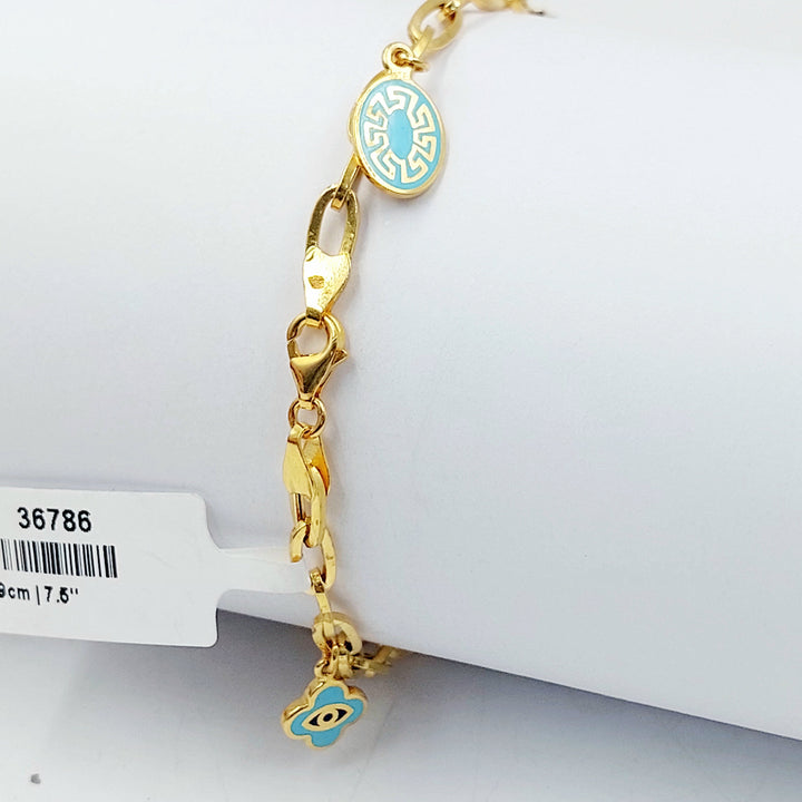 Deluxe Dandash Bracelet Made of 21K Gold by Saeed Jewelry 