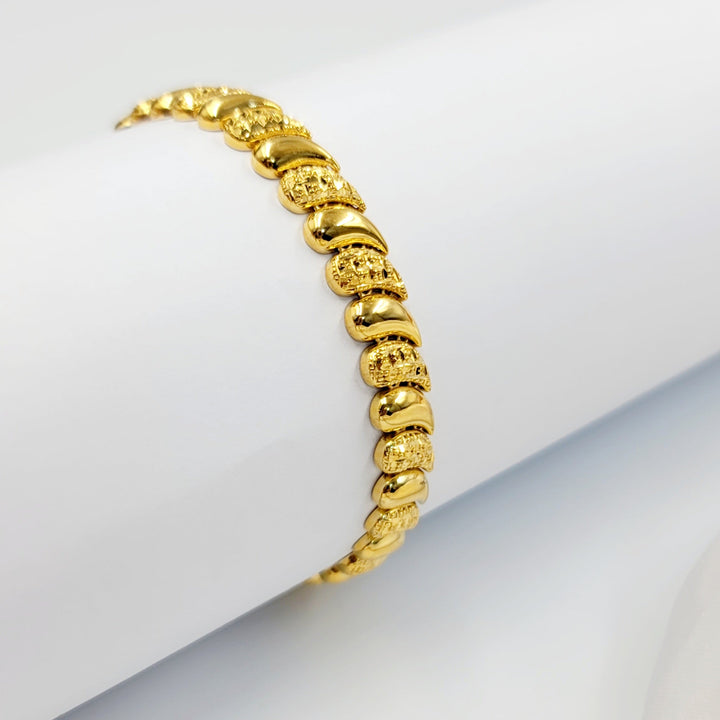 21K اسوارة دمعة اكسترا-مجوهرات الشيخ سعيد-Saeed Jewelry 