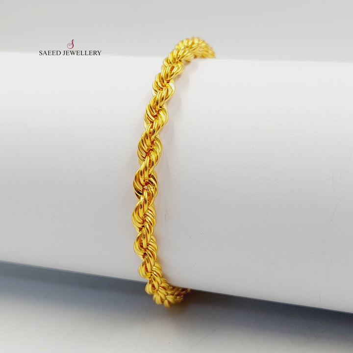 21K اسوارة جدل اكسترا-مجوهرات الشيخ سعيد-Saeed Jewelry 