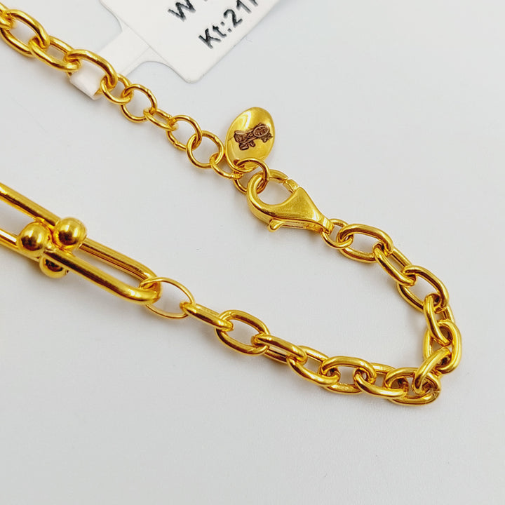 21K اسوارة دنانديش اكسترا-مجوهرات الشيخ سعيد-Saeed Jewelry 