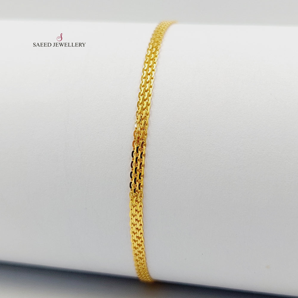 Deluxe Fancy Bracelet Made of 21K Gold by Saeed Jewelry 