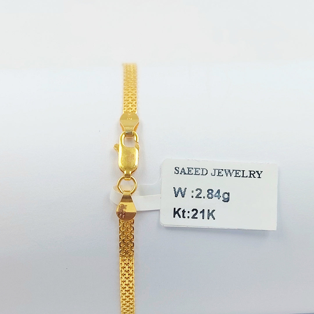 21K اسوارة مبسط اكسترا-مجوهرات الشيخ سعيد-Saeed Jewelry 