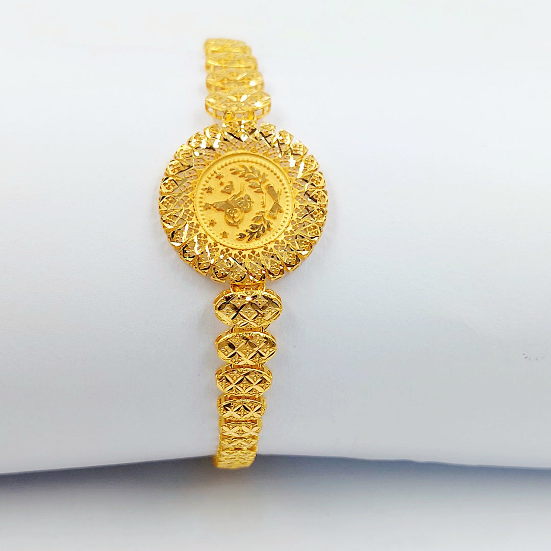 Deluxe Rashadi Bracelet Made of 21K Gold by Saeed Jewelry 