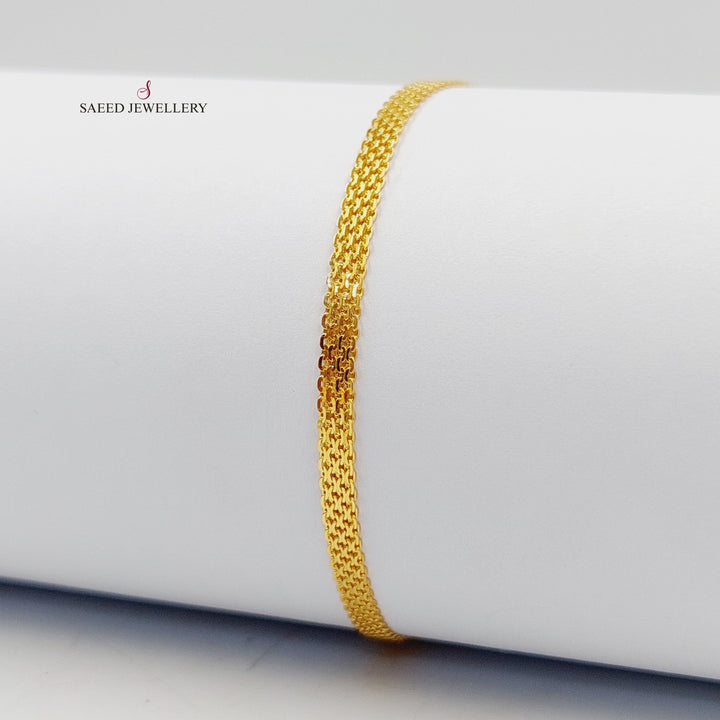 Deluxe Fancy Bracelet Made of 21K Gold by Saeed Jewelry 