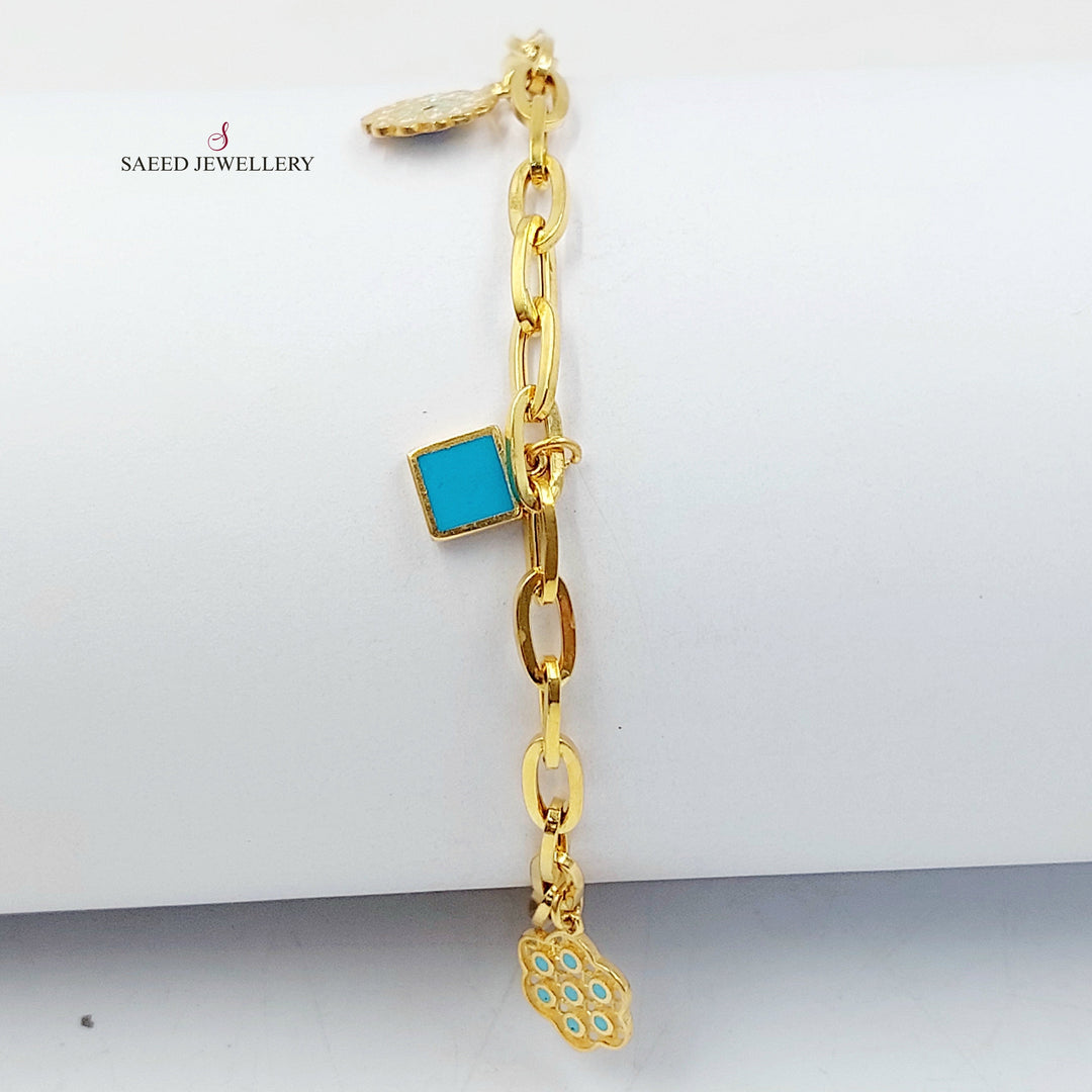 Deluxe Dandash Bracelet Made of 21K Gold by Saeed Jewelry 