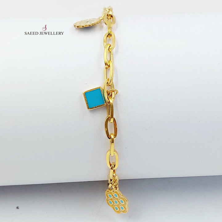 Deluxe Dandash Bracelet Made of 21K Gold by Saeed Jewelry 
