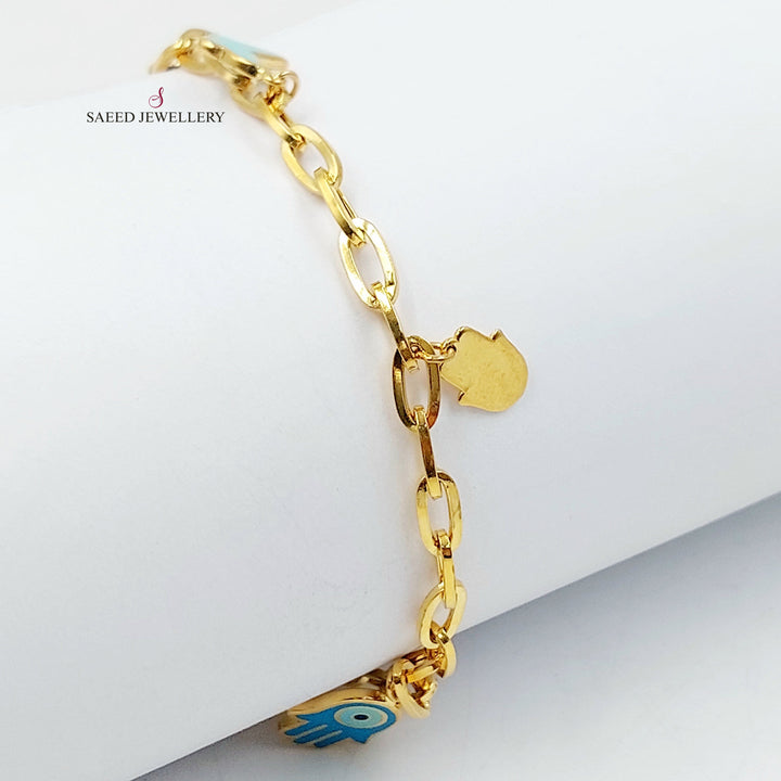 Deluxe Dandash Bracelet Made of 21K Gold by Saeed Jewelry 