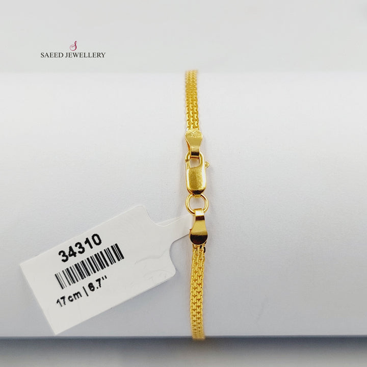 21K اسوارة فانسي اكسترا-مجوهرات الشيخ سعيد-Saeed Jewelry 