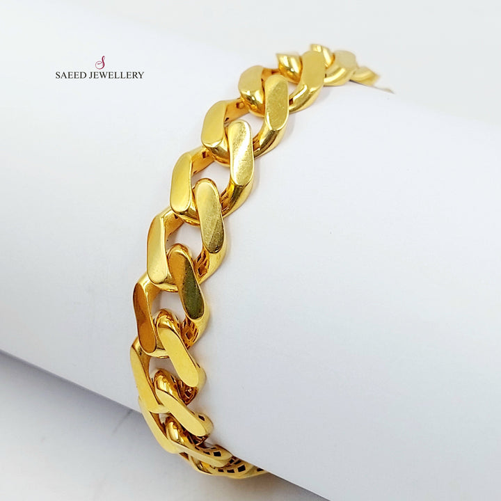 Deluxe Cuban Links Bracelet Made of 21K Gold by Saeed Jewelry 