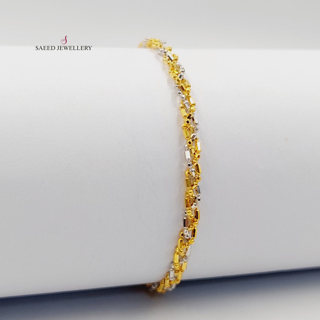 Deluxe Fancy Bracelet Made of 21K Gold by Saeed Jewelry 