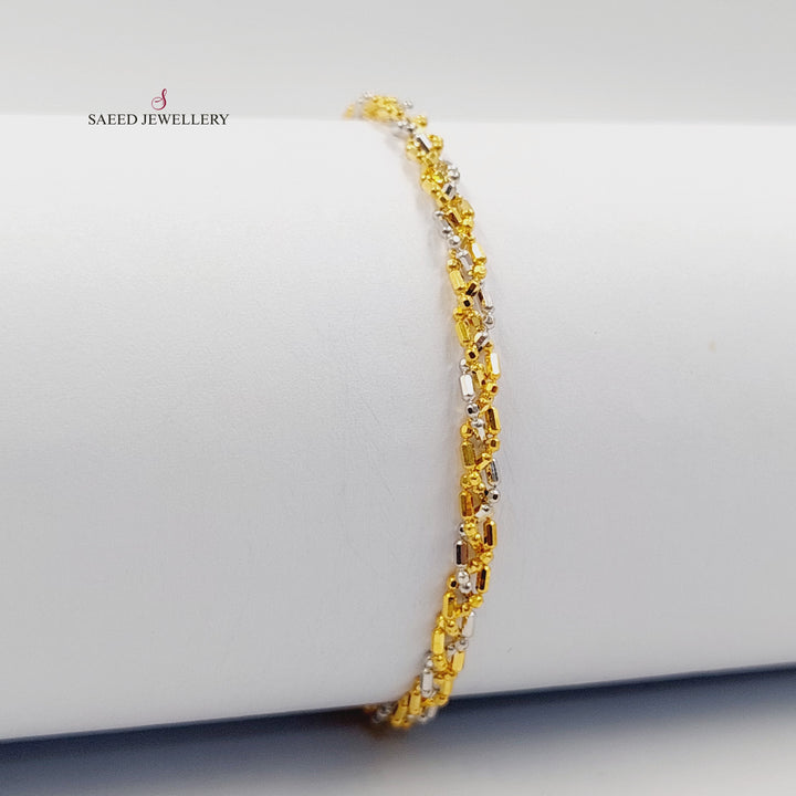 Deluxe Fancy Bracelet Made of 21K Gold by Saeed Jewelry 