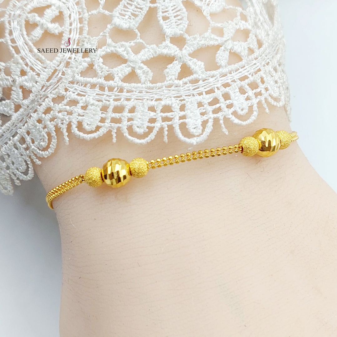 Deluxe Balls Bracelet Made of 21K Gold by Saeed Jewelry 