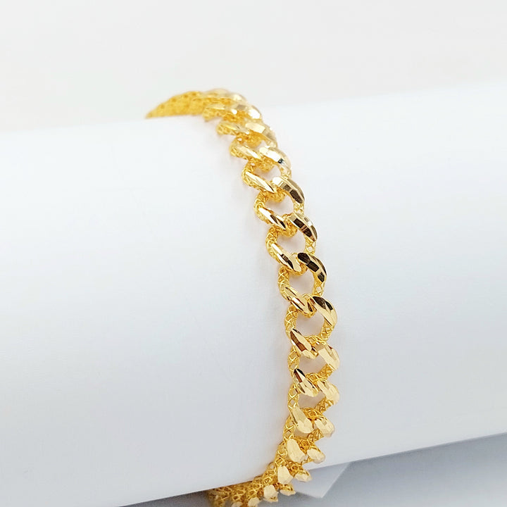 21K اسوارة جنزير اكسترا-مجوهرات الشيخ سعيد-Saeed Jewelry 