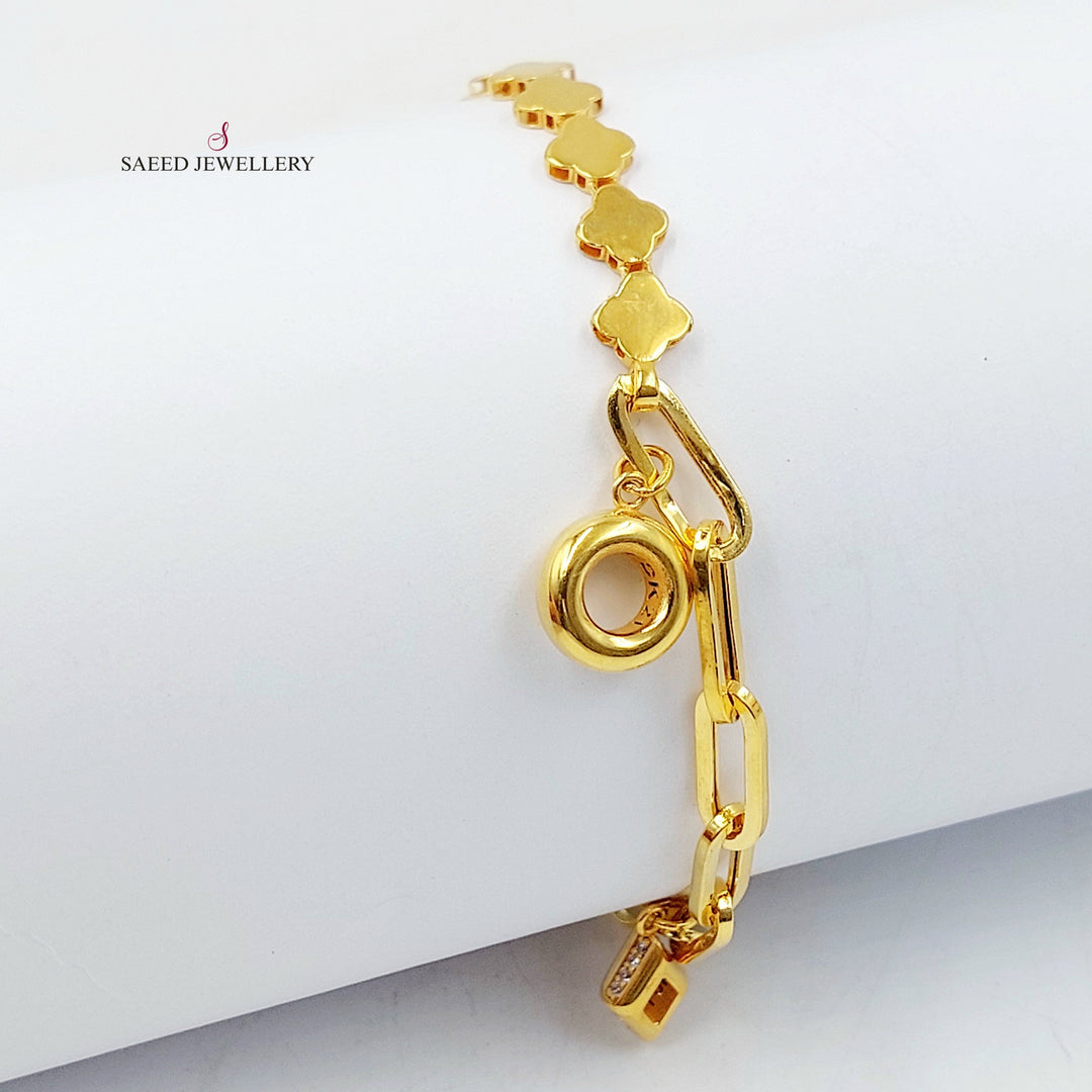 Deluxe Dandash Bracelet Made of 21K Gold by Saeed Jewelry 