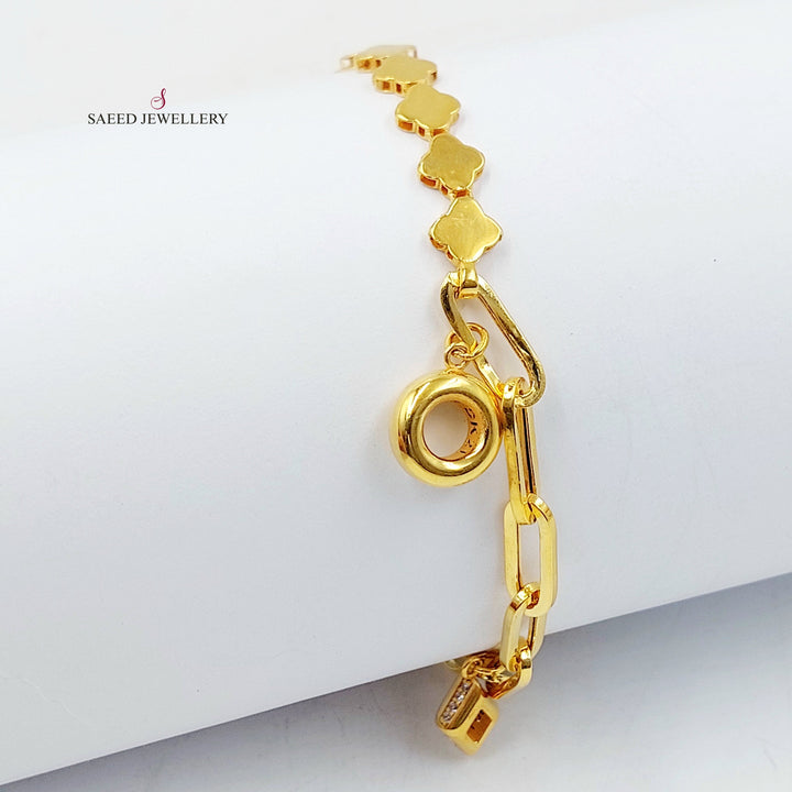 Deluxe Dandash Bracelet Made of 21K Gold by Saeed Jewelry 