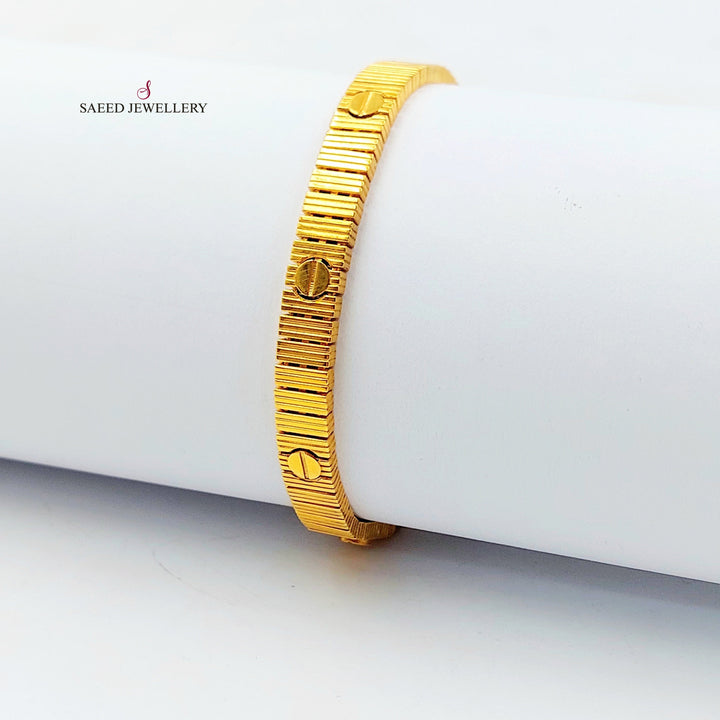 Deluxe Bracelet Made of 21K Gold by Saeed Jewelry 