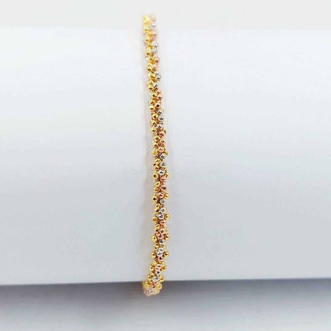 Deluxe Malaysian Bracelet Made of 21K Gold by Saeed Jewelry 