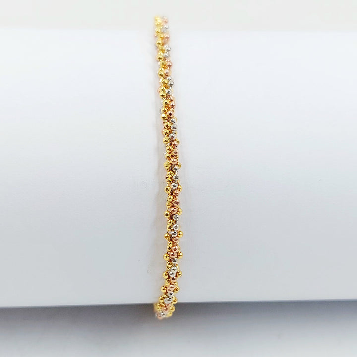 Deluxe Malaysian Bracelet Made of 21K Gold by Saeed Jewelry 