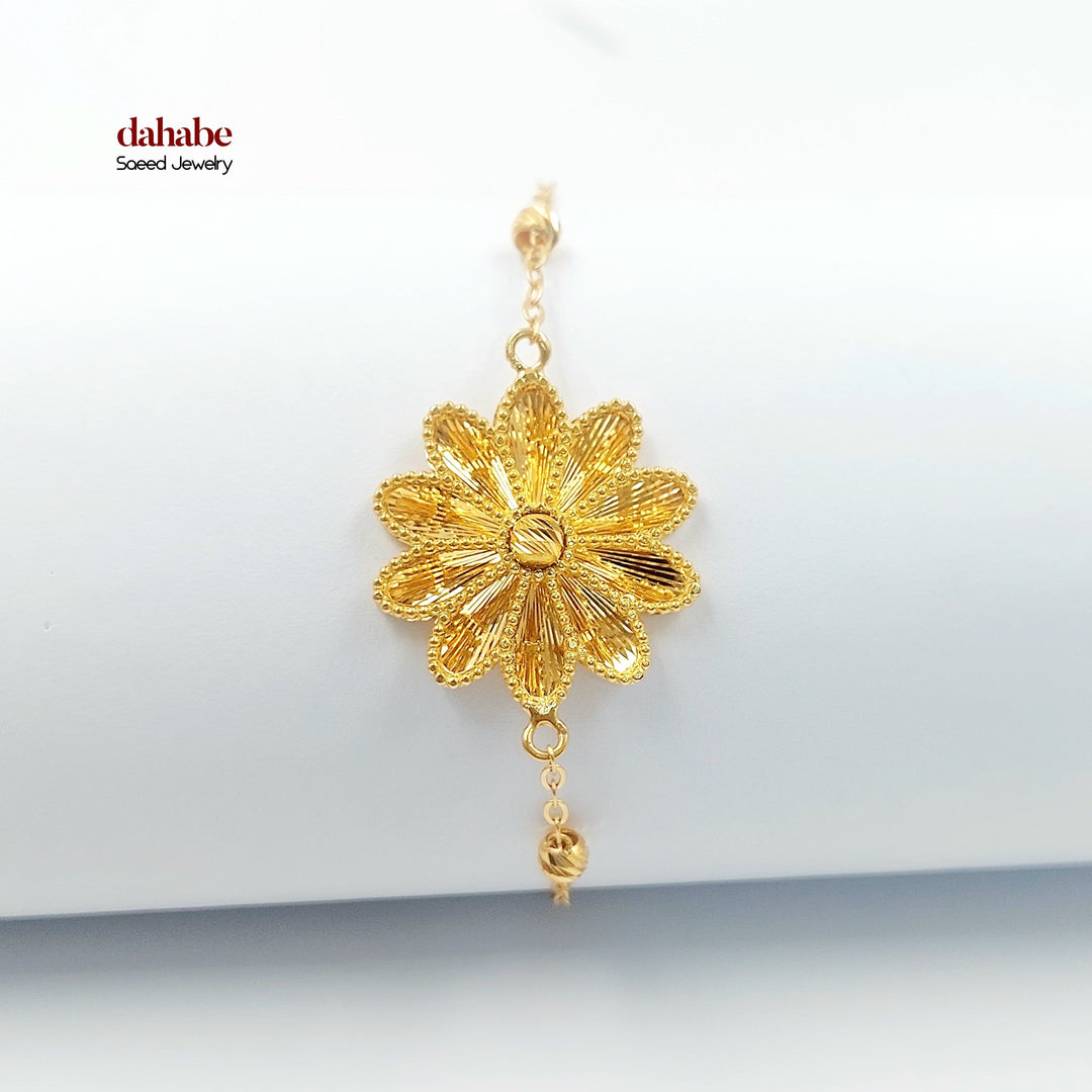 21K Gold Sunflower Bracelet