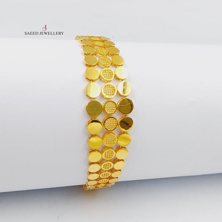 21K Gold Deluxe Turkish Bracelet by Saeed Jewelry - Image 1