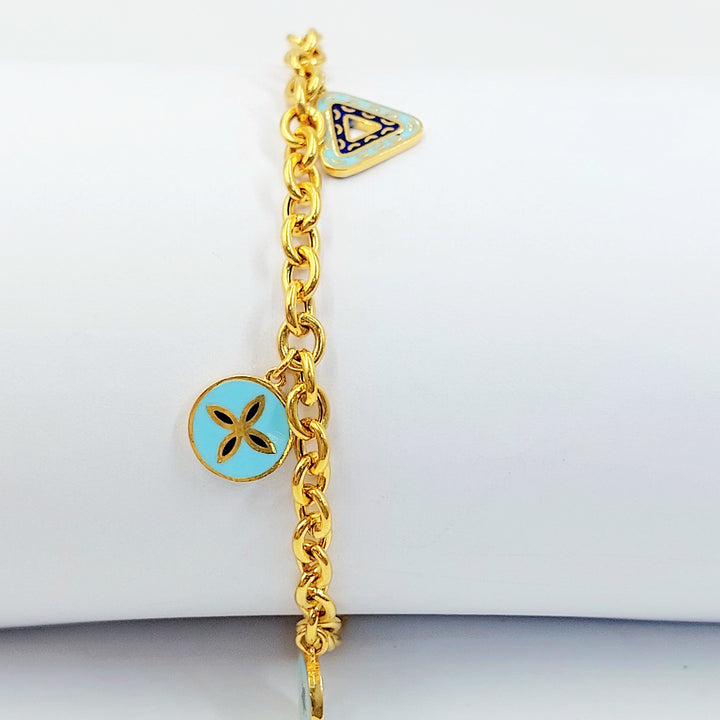 21K اسوارة دنانديش مينا-مجوهرات الشيخ سعيد-Saeed Jewelry 