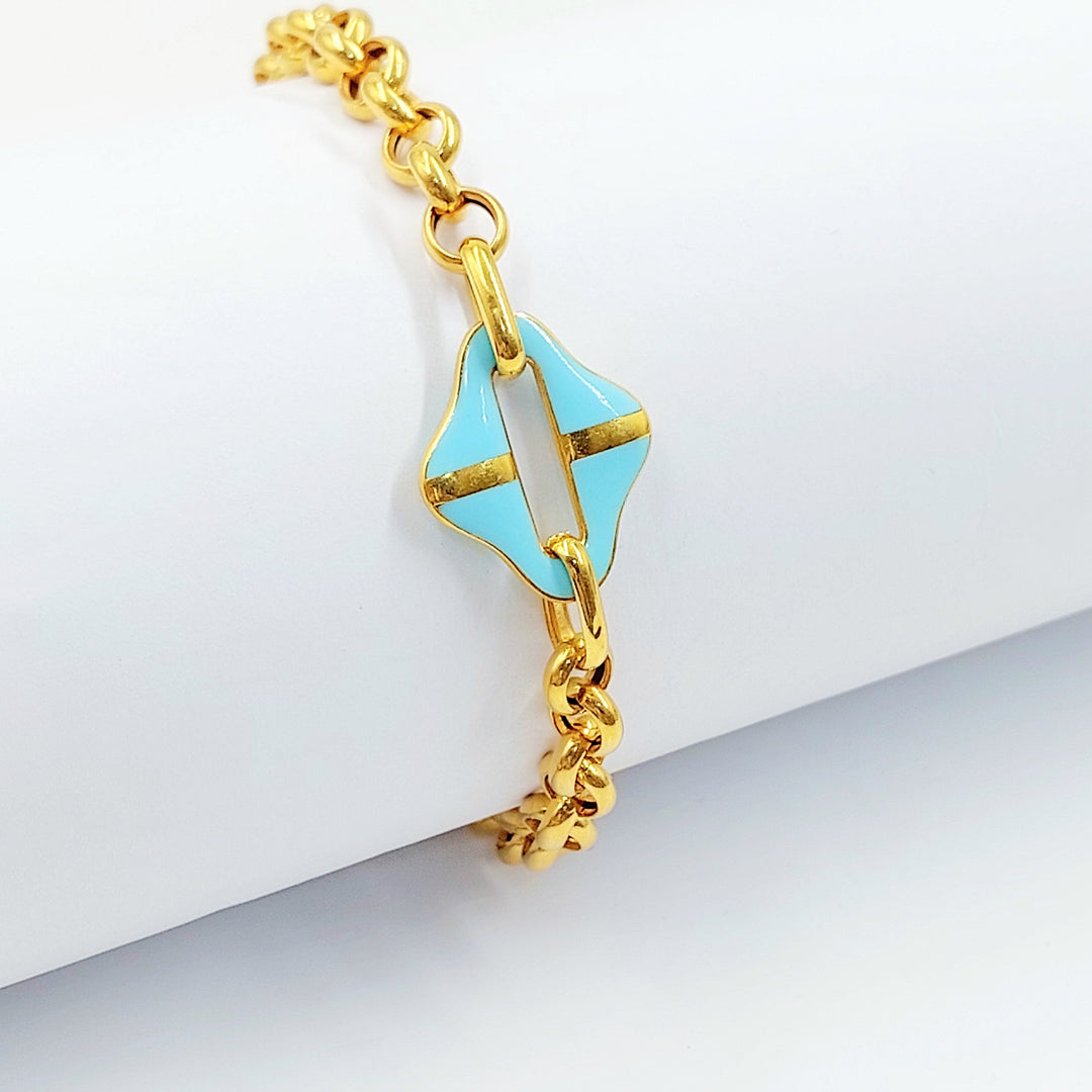 21K اسوارة اكسترا مينا-مجوهرات الشيخ سعيد-Saeed Jewelry 