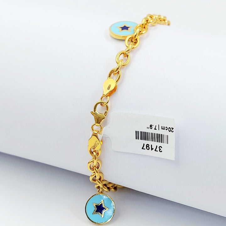 21K اسوارة دنانديش مينا-مجوهرات الشيخ سعيد-Saeed Jewelry 