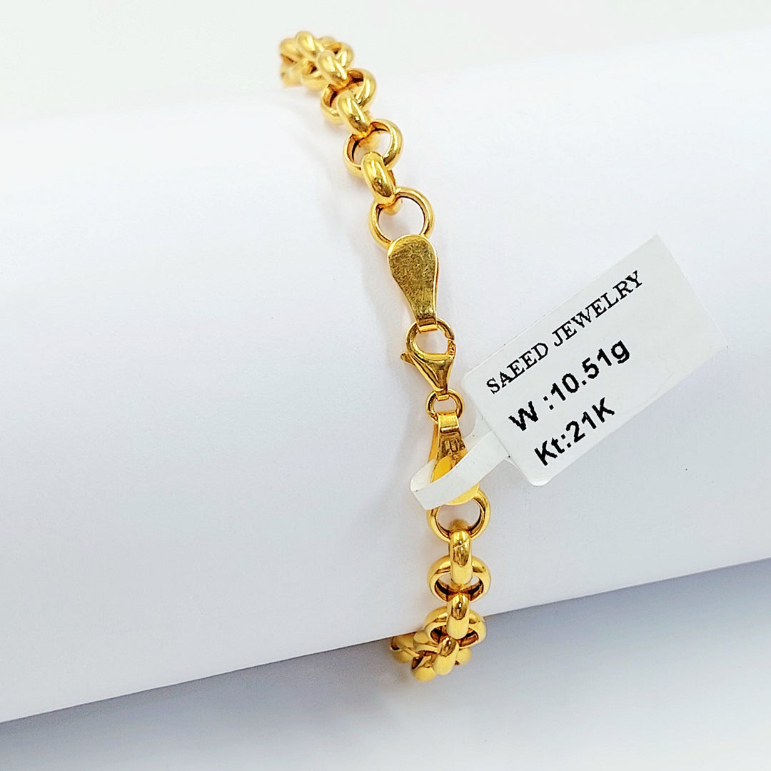 21K اسوارة اكسترا مينا-مجوهرات الشيخ سعيد-Saeed Jewelry 